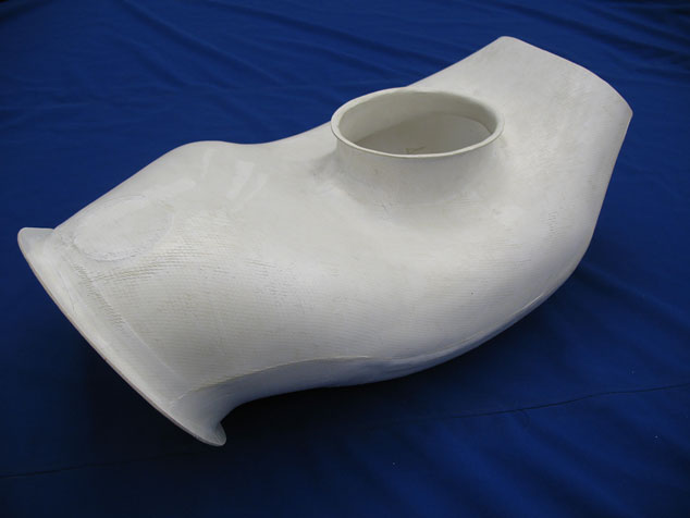 Oxide Ceramic Matrix Exhaust Duct